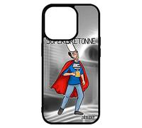 Cover Apple iPhone 14 Pro Max Silicone Super Bretone Text umoristico 4G Case di Protezione Breton Design Heros Comics TPU