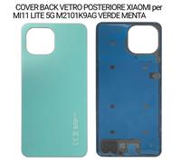 COVER BACK VETRO POSTERIORE per XIAOMI MI 11 LITE 5G M2101K9AG VERDE ORIGINALE