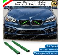 COVER BARRE RADIATORE BMW SERIE 2 F45 F46 AD INCASTRO VERDE PLUG AND PLAY