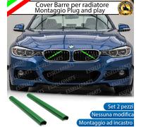 COVER BARRE RADIATORE BMW SERIE 3 F30 F31 AD INCASTRO VERDE PLUG AND PLAY