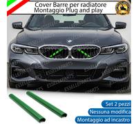 COVER BARRE RADIATORE BMW SERIE 3 G20 G21 AD INCASTRO VERDE PLUG AND PLAY