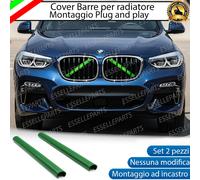 COVER BARRE RADIATORE BMW X3 G01 AD INCASTRO VERDE PLUG AND PLAY