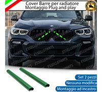 COVER BARRE RADIATORE BMW X6 G06 AD INCASTRO VERDE PLUG AND PLAY