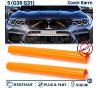 COVER Barre Radiatore per Bmw Serie 5 G30, G31 ARANCIONI Listelli AD INCASTRO