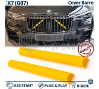 COVER Barre Radiatore per Bmw X7 G07 GIALLE Listelli Trasversali AD INCASTRO