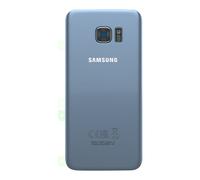 Cover Batteria Originale per Galaxy S7 edge con Adesivo Biadesivo, Blu