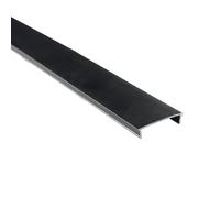 Cover binario Bernini-cover-2m in alluminio 2 m nero Nero