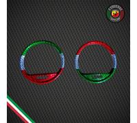 Cover Bocchette Aria In Carbonio Vero Fiat 500 Abarth 595 695 Restyling Tricolor