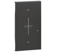 Cover Bticino Living Now comando tapparella wireless nera KG43M2