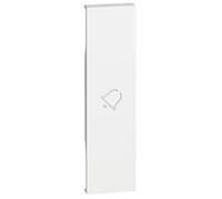 Cover Bticino Living Now con simbolo campanello 1M bianco KW01D