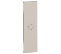 Cover Bticino Living Now con simbolo campanello 1M sabbia KM01D