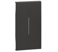 Cover Bticino Living Now per comando illuminabile 2M nera KG01M2