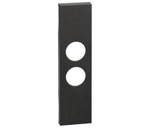 Cover Bticino Living Now per presa TV-SAT 1 modulo nera KG09
