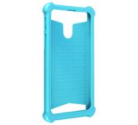 Cover Bumper Universale Smartphone da 5.3 a 5.5 Pollici in Silicone Gel Azzurro
