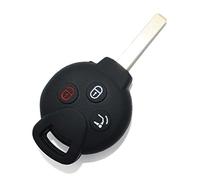 Cover Chiave Auto in Silicone 3 Tasti Telecomando Compatibile con Smart Fortwo Cabrio 451 Coupé 451 Protezione Caduta Urti Graffi (Nero)