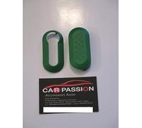 Cover Chiave Guscio Compatibile con Fiat 500 Punto EVO Bravo Panda 500L LANCIA Y Ypsilon Musa Delta Scocca Telecomando (Verde)