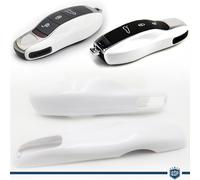 COVER CHIAVE per Porsche MACAN 95B 2015> Guscio BIANCO RIGIDO Inserti Telecomand