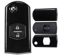 Cover Chiave Pieghevole Custodia Nera per Telecomando Mazda Radio...