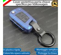 COVER CHIAVE TELECOMANDO VW GOLF 7 BLU OPACO SATINATO IN PLASTICA RIGIDA