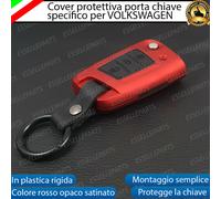 COVER CHIAVE TELECOMANDO VW PASSAT B8 ROSSO OPACO IN PLASTICA RIGIDA