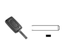 Cover Chiavi per Auto Citroen VA2BRS8 3 Bottoni Flip Silca