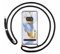 Cover Ciondolo Trasparente per Huawei Honor 90 5G Con Cordino Nero