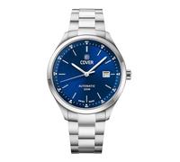 COVER COA225 Arena Automatic Orologio automatico da uomo con cinturino in pelle o cinturino in acciaio inox, data vetro zaffiro 10 ATM, Blu / cinturino in metallo, Bracciale