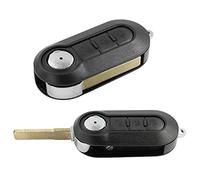 Cover Compatibile Chiave Guscio Telecomando Nero 3 Tasti e Lama Fiat