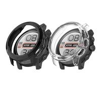 Cover Compatibile con Coros Apex 2 Pro Protezione, Anti Macchia, Antigraffio, Antiurto Custodia PC Hard Cover per Coros Apex Pro 2 (Nero+Chiaro)