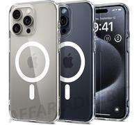Cover Compatibile con iPhone 15 Pro Max iPhone 15 Pro MagFit trasparente spigen