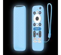 Cover Compatibile con Onn Google TV 2025 4K Pro, AIYAAIYA Custodia Protettiva in Silicone Ultra Sottile Leggera Antiscivolo Antiurto Anticollisione per Telecomando (Blu)