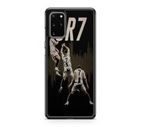 Cover compatibile con Samsung Galaxy S20 FE - Cristiano Ronaldo - Momento decisivo - Sublimazione HD - Silicone Nero - Cover in Folie
