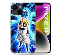 Cover compatibile MagSafe per iPhone 14 (6.1) Manga Dragon Ball Gogeta Lumiere