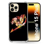 Cover compatibile MagSafe per iPhone 15 Plus Manga Fairy Tail Logo Nero