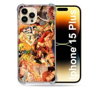 Cover compatibile MagSafe per iPhone 15 Plus Manga One Piece Nakama