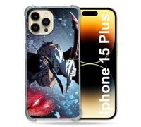 Cover compatibile MagSafe per iPhone 15 Plus Manga Solo Leveling Sung Epee