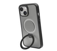 Cover compatibile ricarica MagSafe con anello stand per iPhone 15