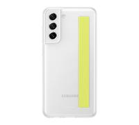 Cover con cinturino trasparente per Samsung Galaxy S21 FE - Custodia originale ufficiale - Bianca