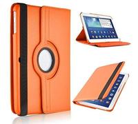 Cover con Rotazione 360° in Pelle con Stand per Samsung Galaxy Tab 4 10.1" T530 T535 - Arancione