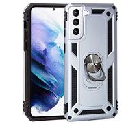 Fantastica custodia rigida con anello in argento per Samsung Galaxy S21 Plus