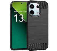 Raffinata custodia in carbonio nero per Xiaomi Redmi Note 13 Pro 5G