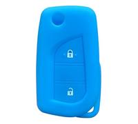Cover Copri Chiave per Auto Custodia Chiave per Yaris Rav4 2016-2018 per Peugeot 108 per Citroen C1 2019 Portachiavi per Key FOB-Light Blue