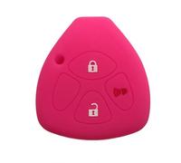 Cover Copri Chiave per Auto Custodia Chiave per Yaris Vitz Auris MK I 2007 per Corolla Verso Hilux 7 RAV4 Porte per Camry Portachiavi per Key FOB-C Rose