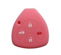 Cover Copri Chiave per Auto Custodia Chiave per Yaris Vitz Auris MK I 2007 per Corolla Verso Hilux 7 RAV4 Porte per Camry Portachiavi per Key FOB-D Pink