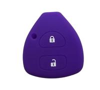 Cover Copri Chiave per Auto Custodia Chiave per Yaris Vitz Auris MK I 2007 per Corolla Verso Hilux 7 RAV4 Porte per Camry Portachiavi per Key FOB-A Dark Purple