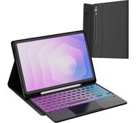 Cover Custodia e Tastiera wireless QWERTY per Samsung Galaxy Tab S11 11” Nero