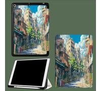 Cover Custodia Magnetica per iPad Pro 12,9 Pollici Modello 2022/2021/2020,Custodia con Coperchio Tripieghevole Cover con Auto Svegliati/Sonno Strada Anime