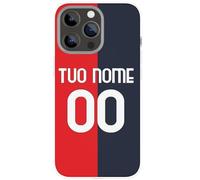 Cover Custodia trasparente morbida in tpu per iPhone Samsung Huawei OPPO Xiaomi Redmi personalizzata con nome e numero calciatori squadra di calcio football tifosi ultras rossoblu Genoani