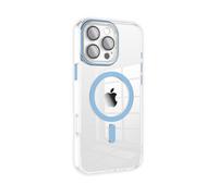 Cover CV45 MagSafe Colors per Apple iPhone trasparente anello colorato Blu