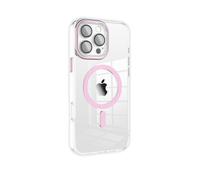 Cover CV45 MagSafe Colors per Apple iPhone trasparente anello colorato Fucsia